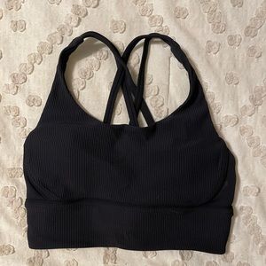 Lululemon Energy Longline Ribbed Sports Bra
